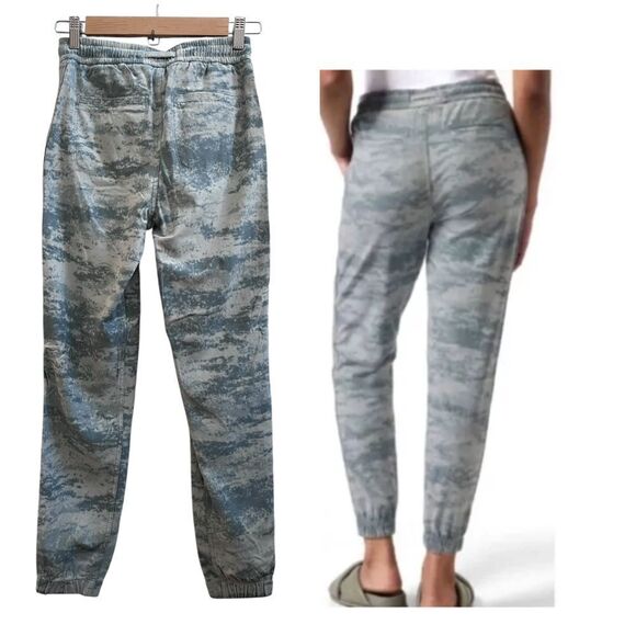 Athleta Farallon Fog Camo Coast Jogger Pant Size XXS - Picture 3 of 14